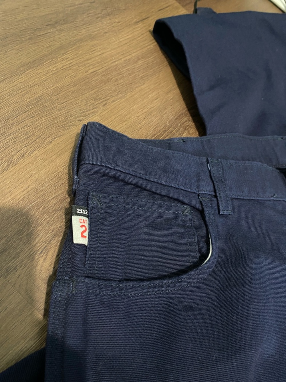 Carhartt Mens NWT Navy Flame Resistant Cat 2 Canvas Work Pants Lot( x2) 38 X 32 - Picture 9 of 15
